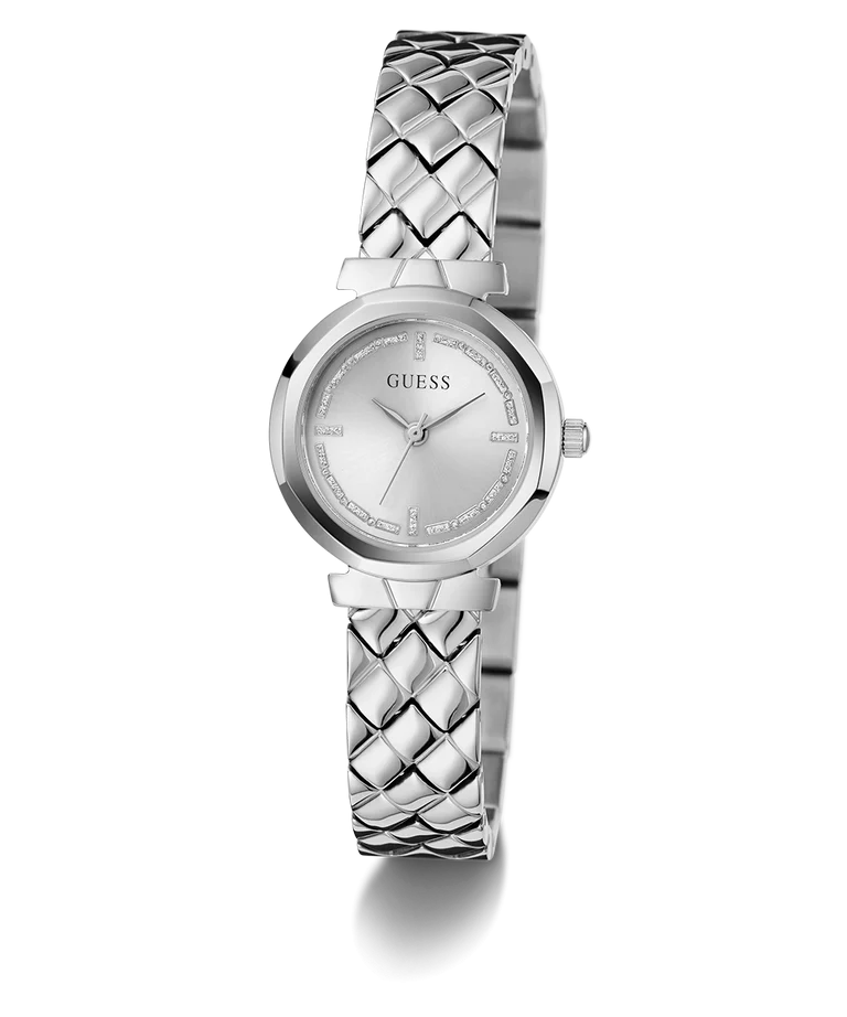 Guess Ladies Mini Rumour Silver Dial, Silver Case & Band - GW0839L4