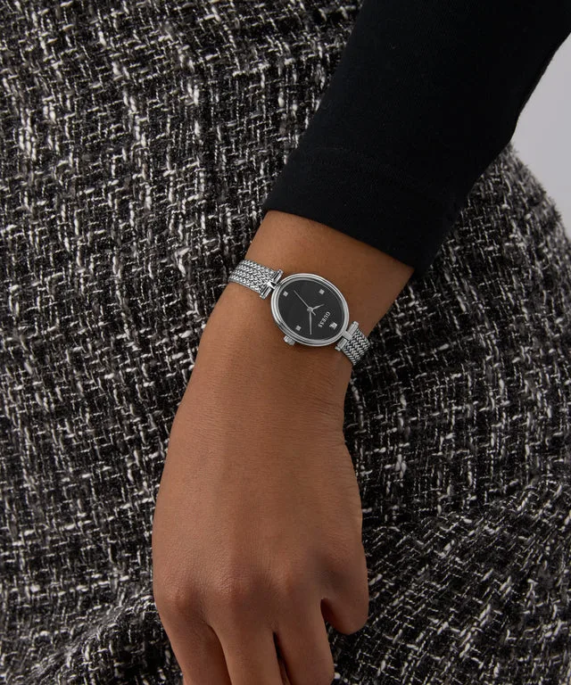 GUESS Ladies Ruby Silver Tone Analog Watch - GW0935L1