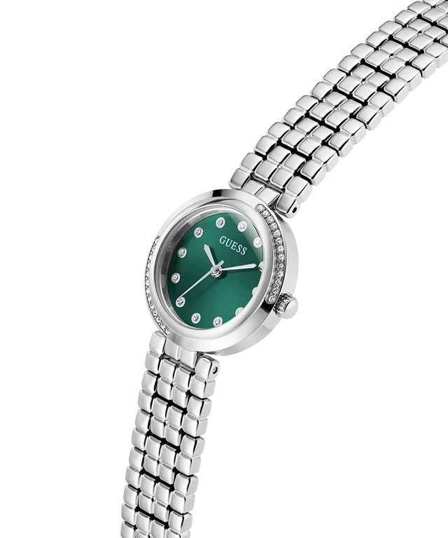 GUESS Ladies Silver Tone Analog Watch - GW0930L1
