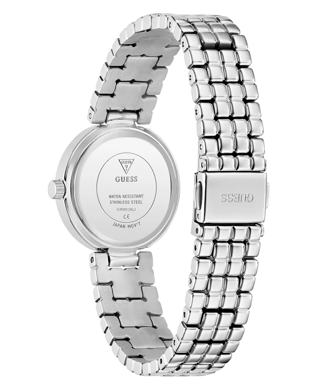 GUESS Ladies Silver Tone Analog Watch - GW0930L1