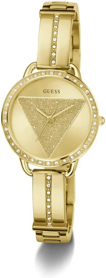 Guess Ladies Tri Bellini Gold Dial, Gold Case & Band Watch - GW0914L2