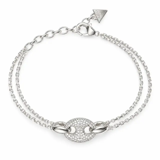 GUESS Marine Pavé Link Bracelet Silver – JUBB06222JWRHL