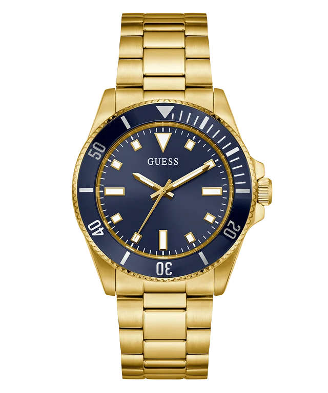 GUESS Mens Gold Tone Analog Watch - GW0968G2