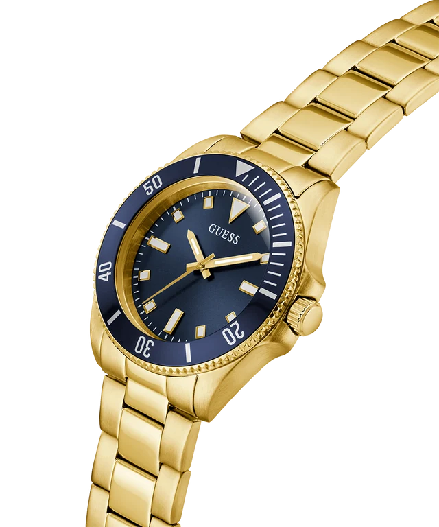 GUESS Mens Gold Tone Analog Watch - GW0968G2