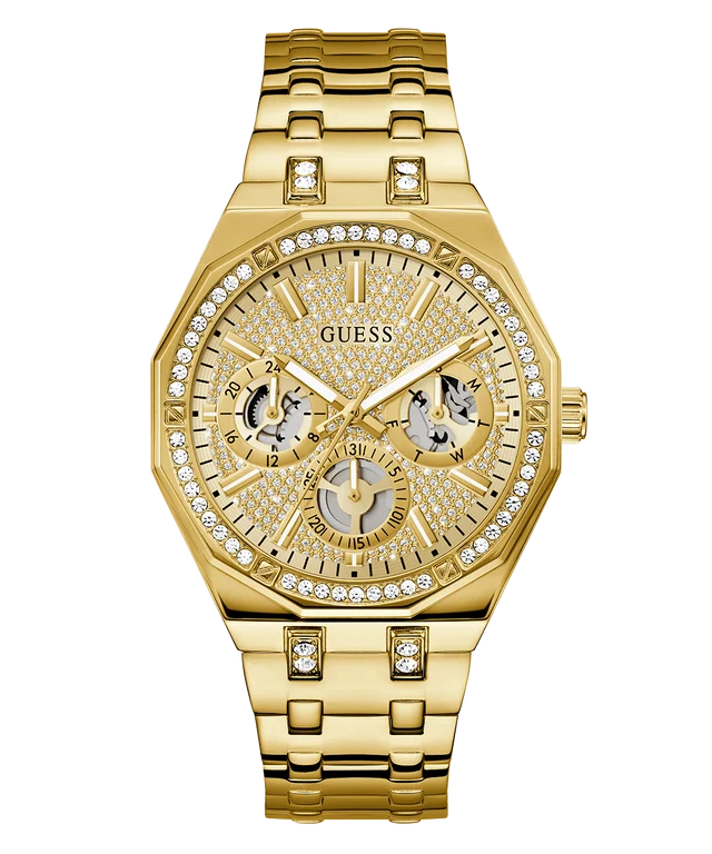 GUESS Mens Gold Tone Multi-function Watch - GW0960G2