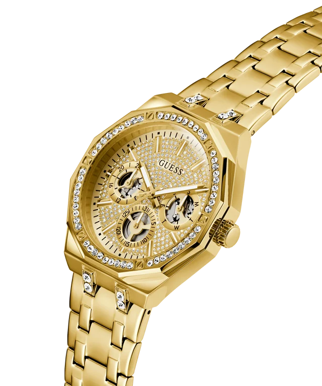 GUESS Mens Gold Tone Multi-function Watch - GW0960G2
