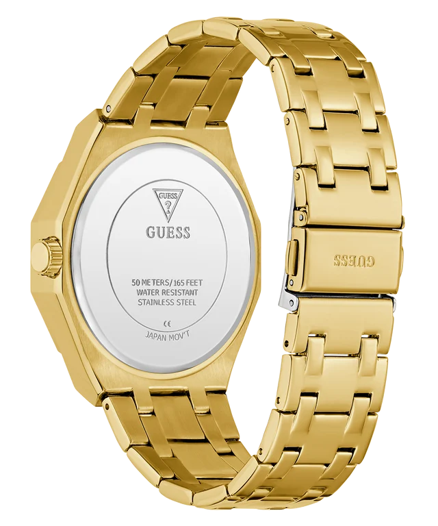 GUESS Mens Gold Tone Multi-function Watch - GW0960G2