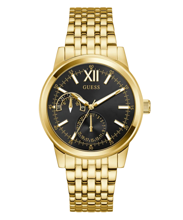 GUESS Mens Gold Tone Multi-function Watch - GW0976G2
