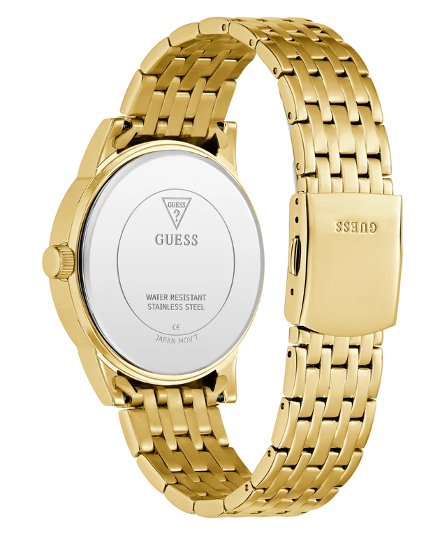 GUESS Mens Gold Tone Multi-function Watch - GW0976G2