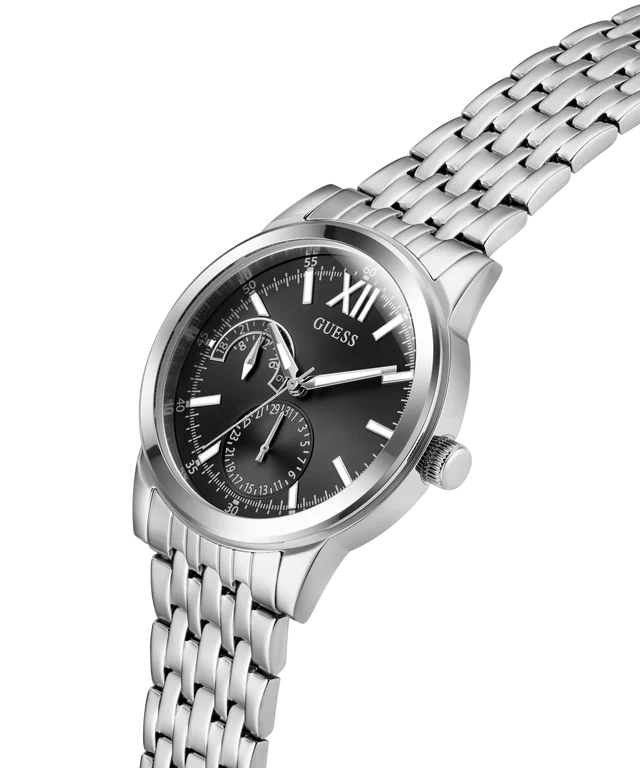 GUESS Mens Silver Tone Multi-function Watch - GW0976G1