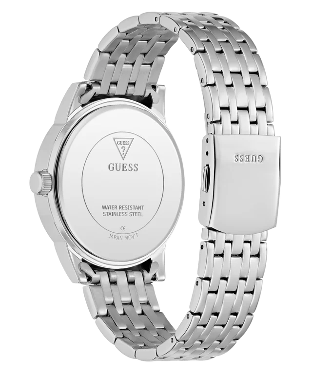 GUESS Mens Silver Tone Multi-function Watch - GW0976G1
