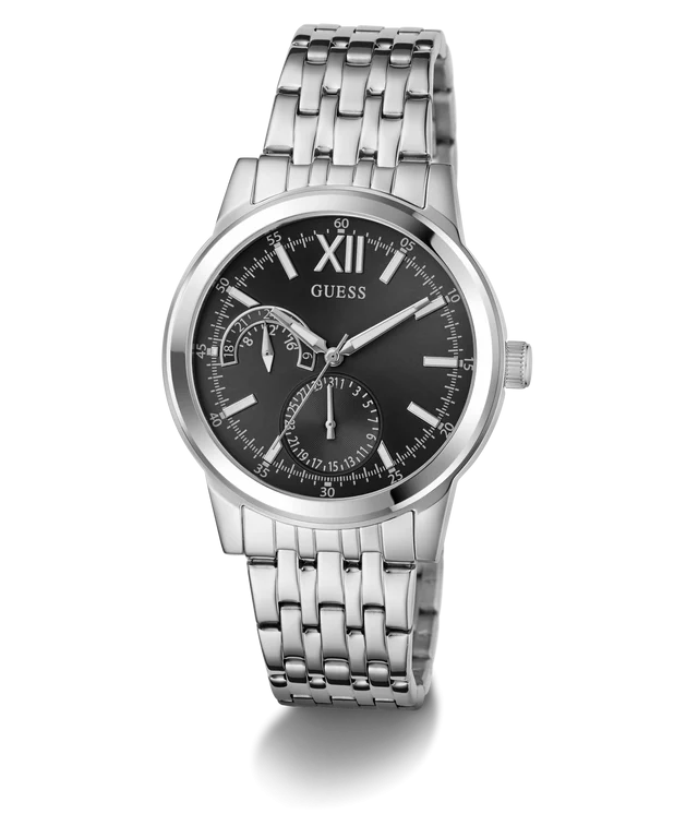 GUESS Mens Silver Tone Multi-function Watch - GW0976G1