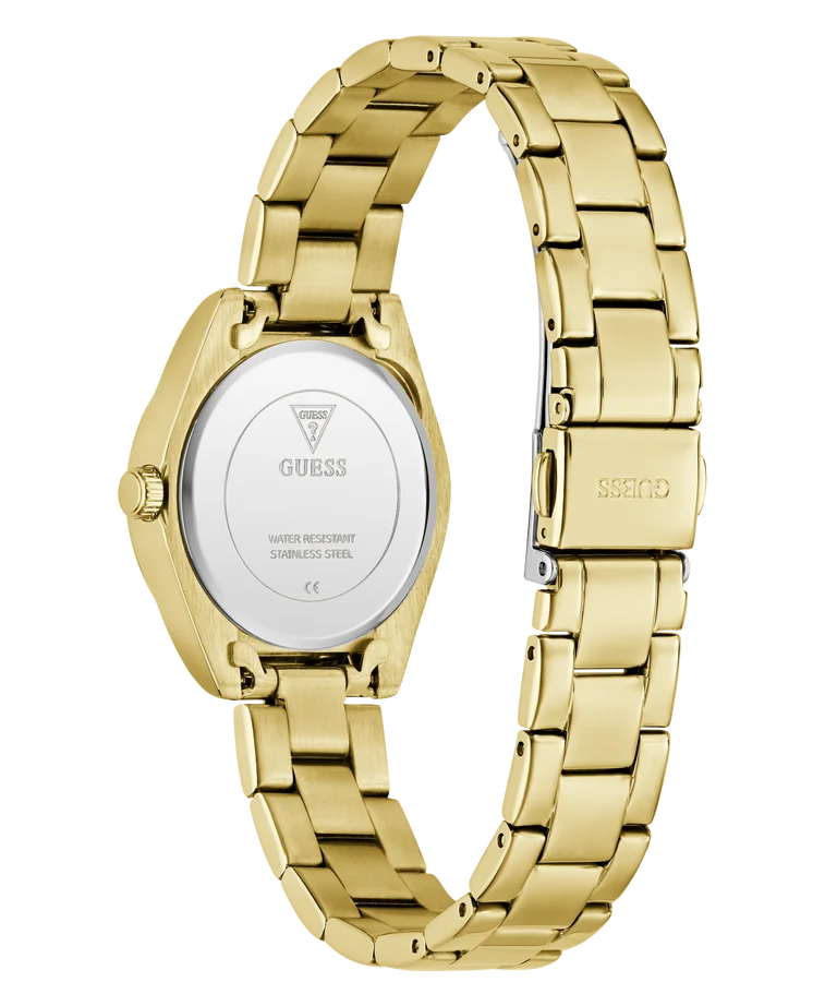 GUESS Mini Luna Teal GW0841L9 Ladies Mini Luna Gold Tone Analog Watch