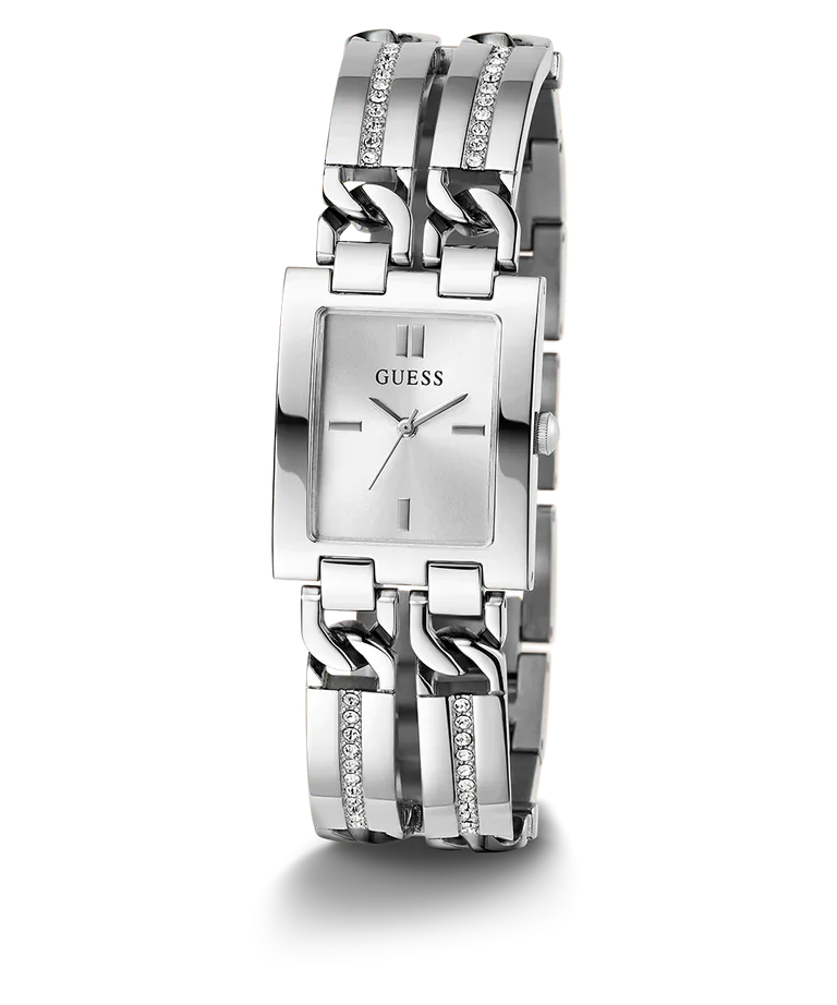 Guess MOD ID Ladies Silver Tone Analog Watch - GW0668L1