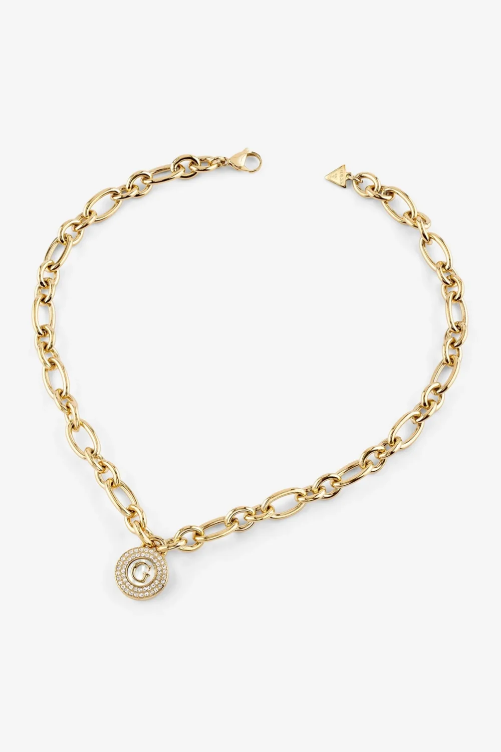 GUESS Pearly G Charm Necklace Gold-Tone with Mother of Pearl Pendant – JUBN06193JWYGT/U