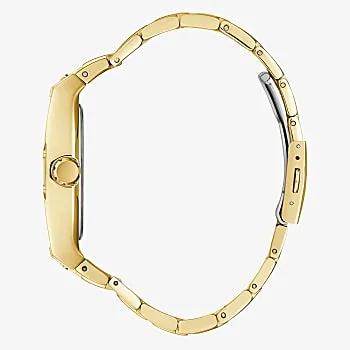 Guess Phoenix Green Dial Gold Tone Case Gold Tone Stainless Strap Watch - GW0456G3