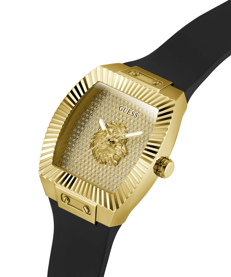GUESS PHOENIX GW1066G2 Mens Black Gold Tone Analog Watch