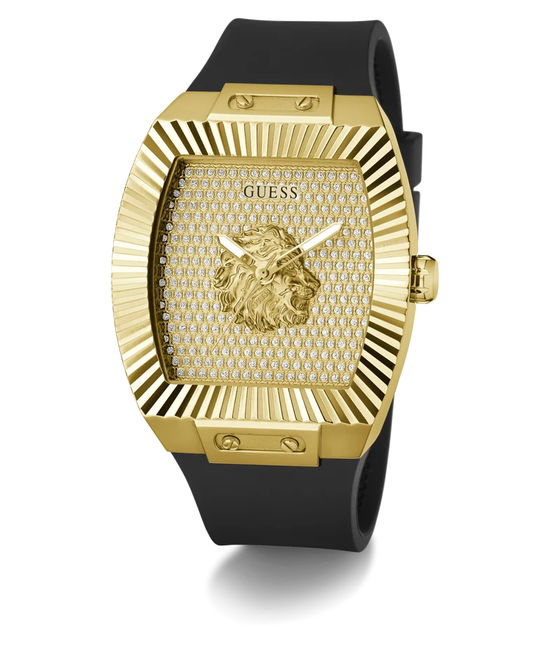GUESS PHOENIX GW1066G2 Mens Black Gold Tone Analog Watch