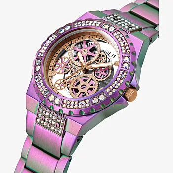Guess Reveal Iridescent Case Iridescent Stainless Steel Watch - GW0302L3