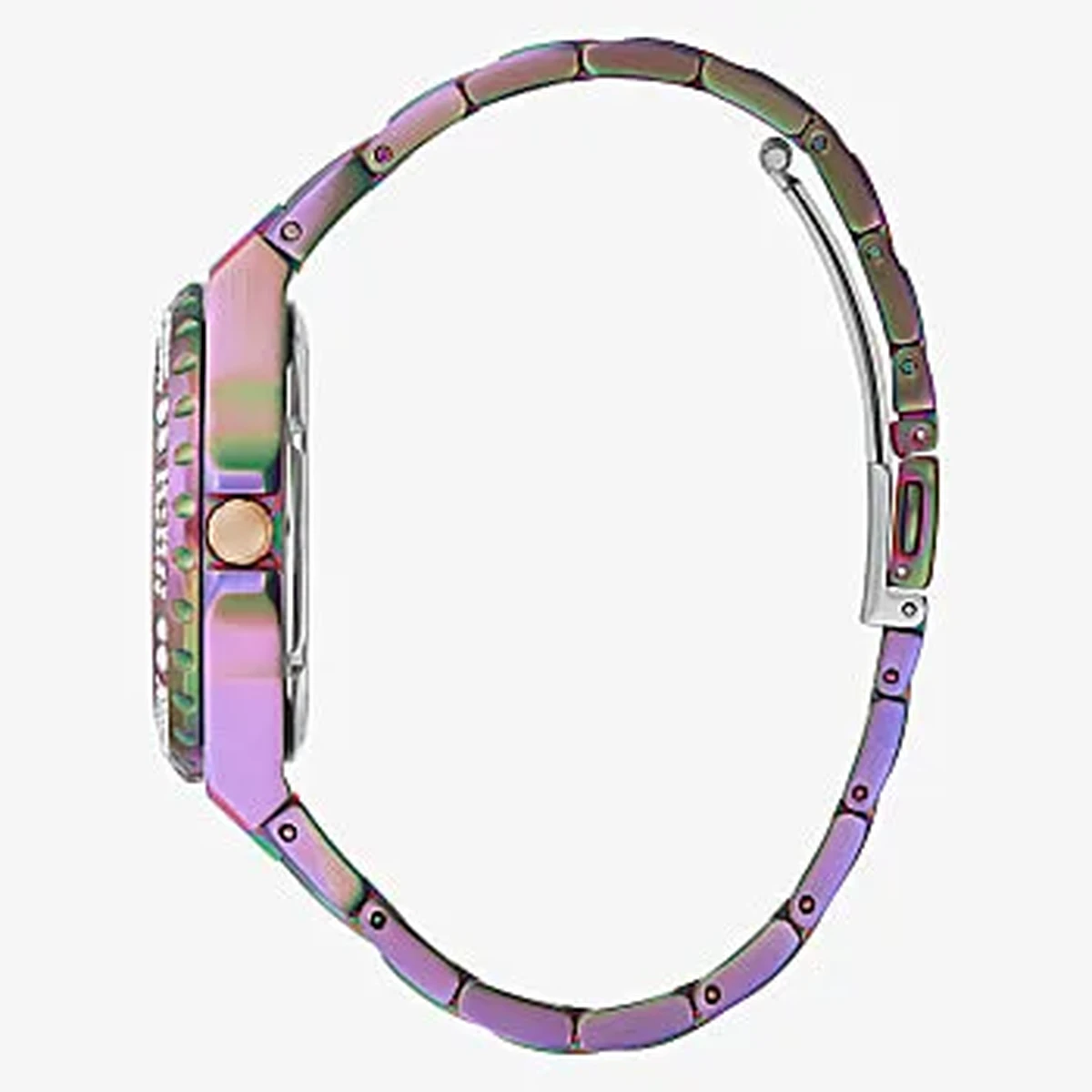 Guess Reveal Iridescent Case Iridescent Stainless Steel Watch - GW0302L3