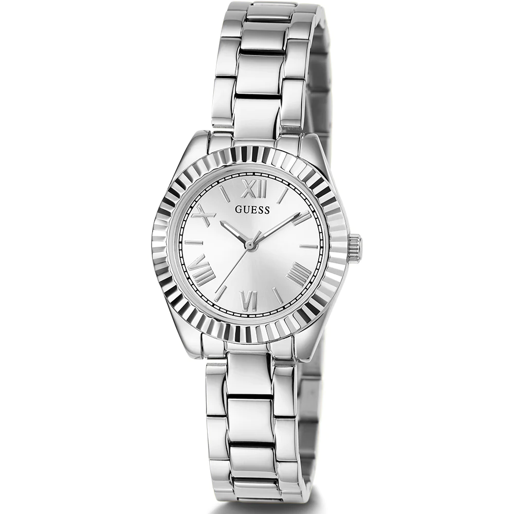 Guess Silver Tone Mini Luna Vintage Link Watch - GW0687L1