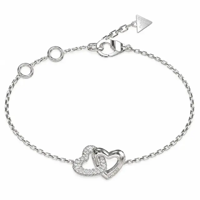 GUESS Steel Crystal Bracelet Silver JUBB06014JWRHL