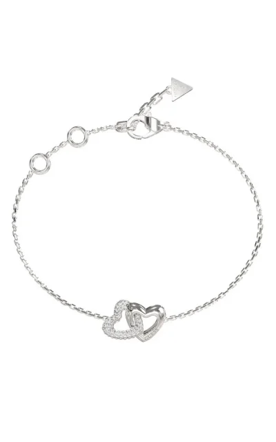 GUESS Steel Crystal Bracelet Silver JUBB06014JWRHL