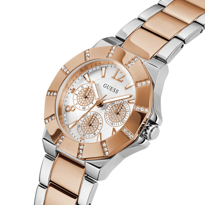 Guess Sunray Ladies Two-Tone Watch - GW0616L3