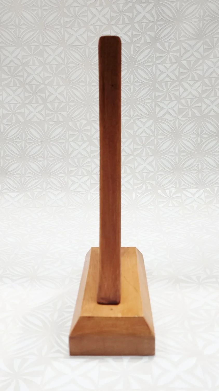 Hand-Carved Wooden Waka Stern on Base – Made in New Zealand