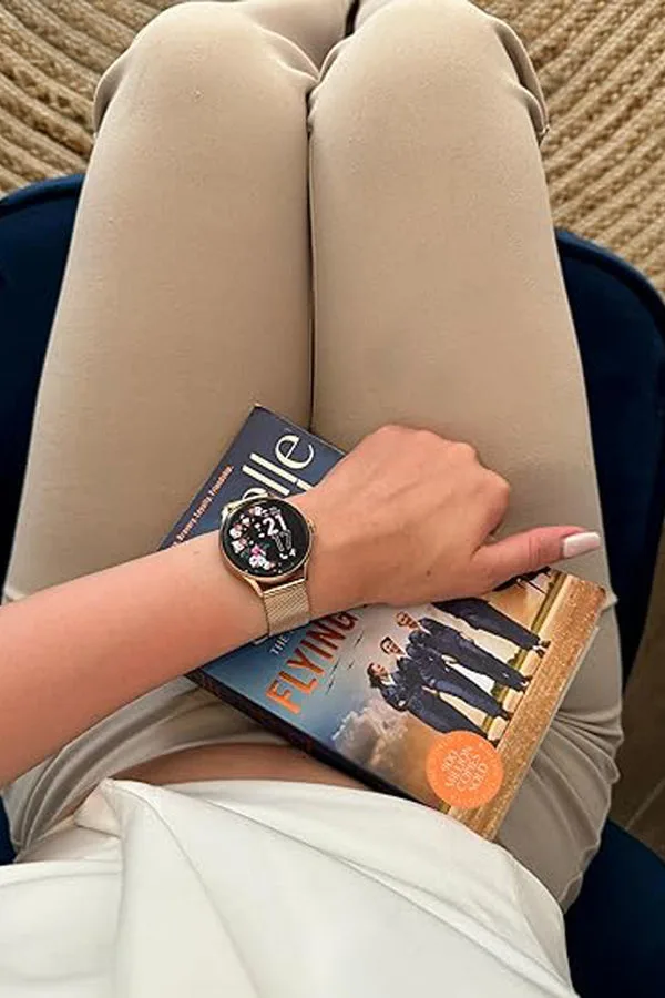 ICE Smart 2.0 Round 1.20 Rose-Gold Milanese AMOLED Smartwatch – Bluetooth Calling - 023394