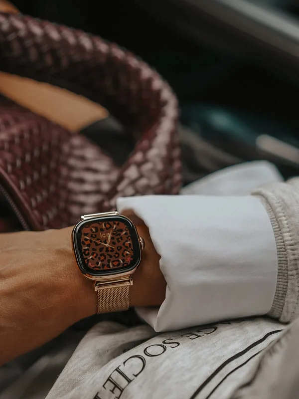 ICE Smart SQ 2.0 Rose Gold Milanese Smartwatch 1.70" AMOLED | Bluetooth Call Watch - 025233
