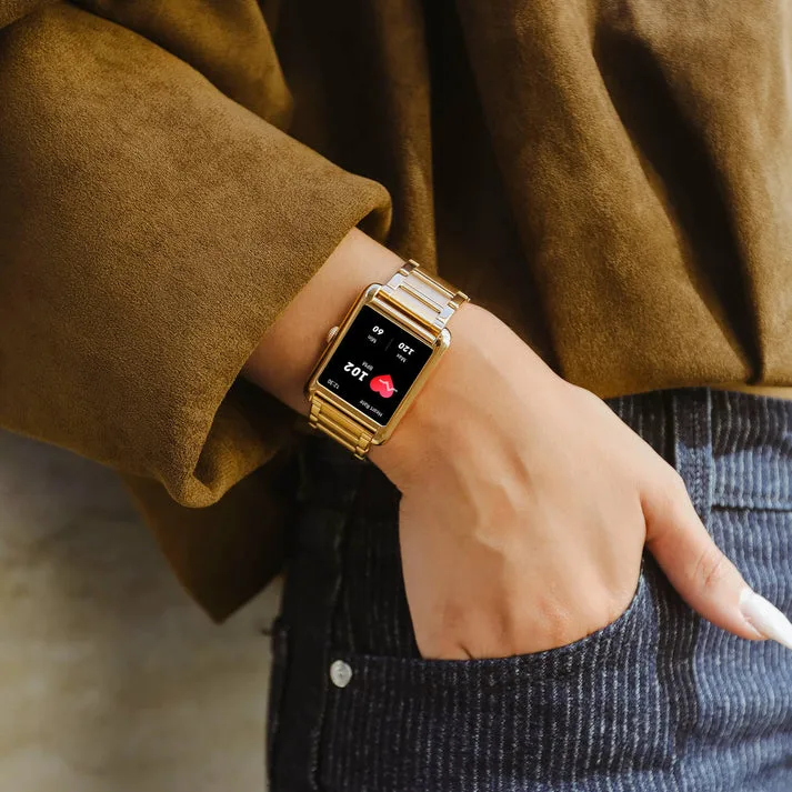 ICE Smart TKS 2.0 Rectangular 1.41 Gold AMOLED Smartwatch Stainless Steel Bracelet - 025287