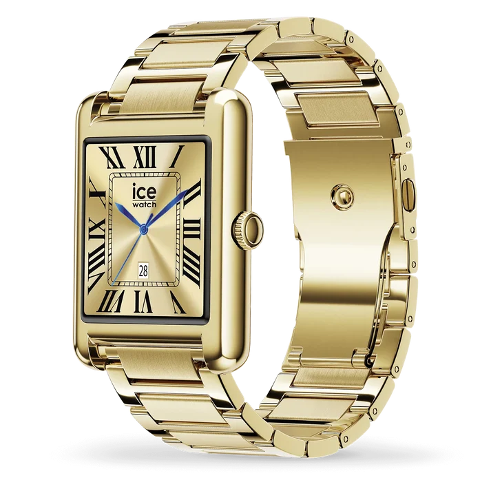 ICE Smart TKS 2.0 Rectangular 1.41 Gold AMOLED Smartwatch Stainless Steel Bracelet - 025287