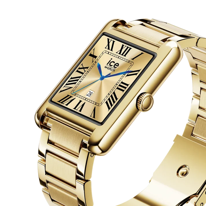 ICE Smart TKS 2.0 Rectangular 1.41 Gold AMOLED Smartwatch Stainless Steel Bracelet - 025287
