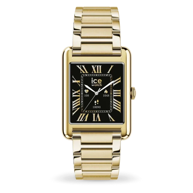 ICE Smart TKS 2.0 Rectangular 1.41 Gold AMOLED Smartwatch Stainless Steel Bracelet - 025287