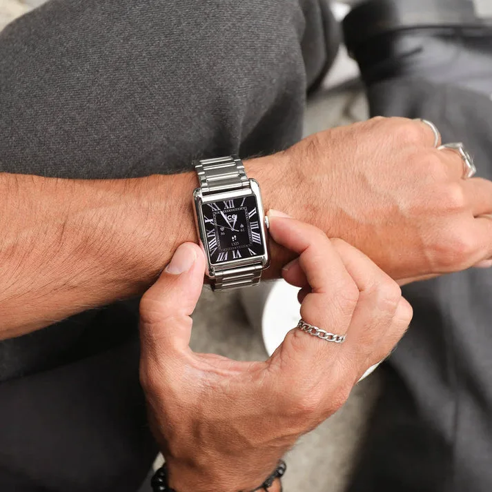 ICE Smart TKS 2.0 Rectangular 1.41 Silver AMOLED Smartwatch Bluetooth Call Watch - 025381
