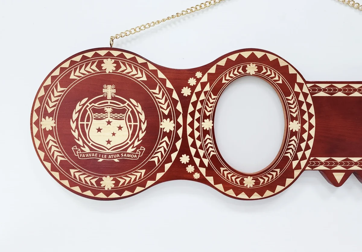 Island Design Wooden Birthday Key with "Samoan Sila" & "21" Laser Engraved  – SJ2102DB