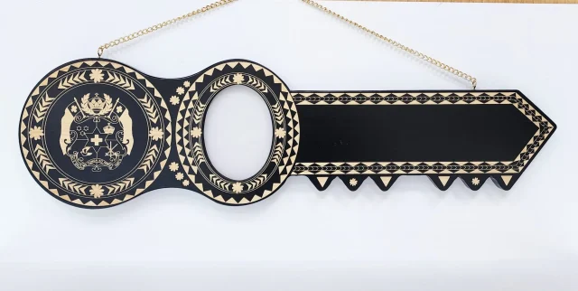 Island Design Wooden Birthday Key with "Tongan Sila" Laser Engraved  – SJ2105BLK