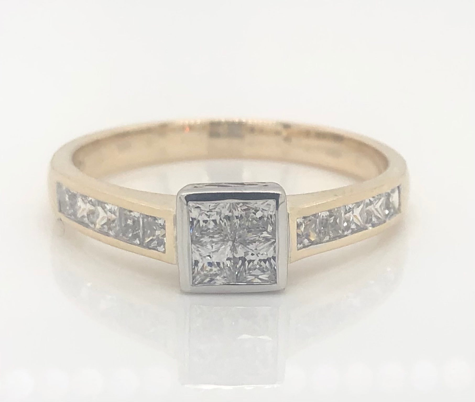 Princess Cut Gold Ring