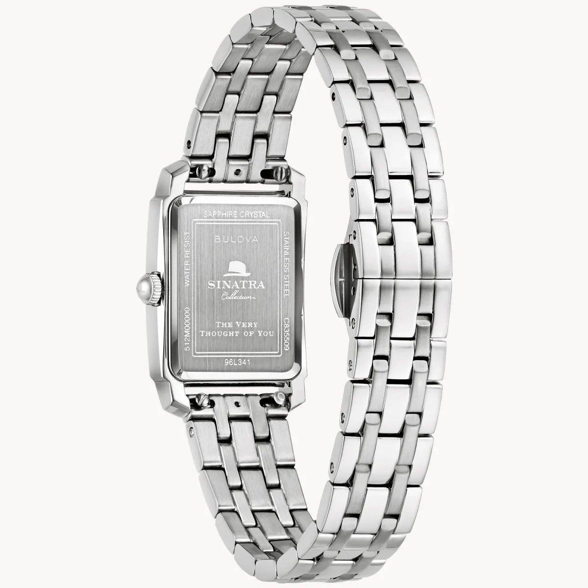 Ladies Bulova Frank Sinatra Limited Edition Black Dial, Stainless Steel Case & Band - 96L341