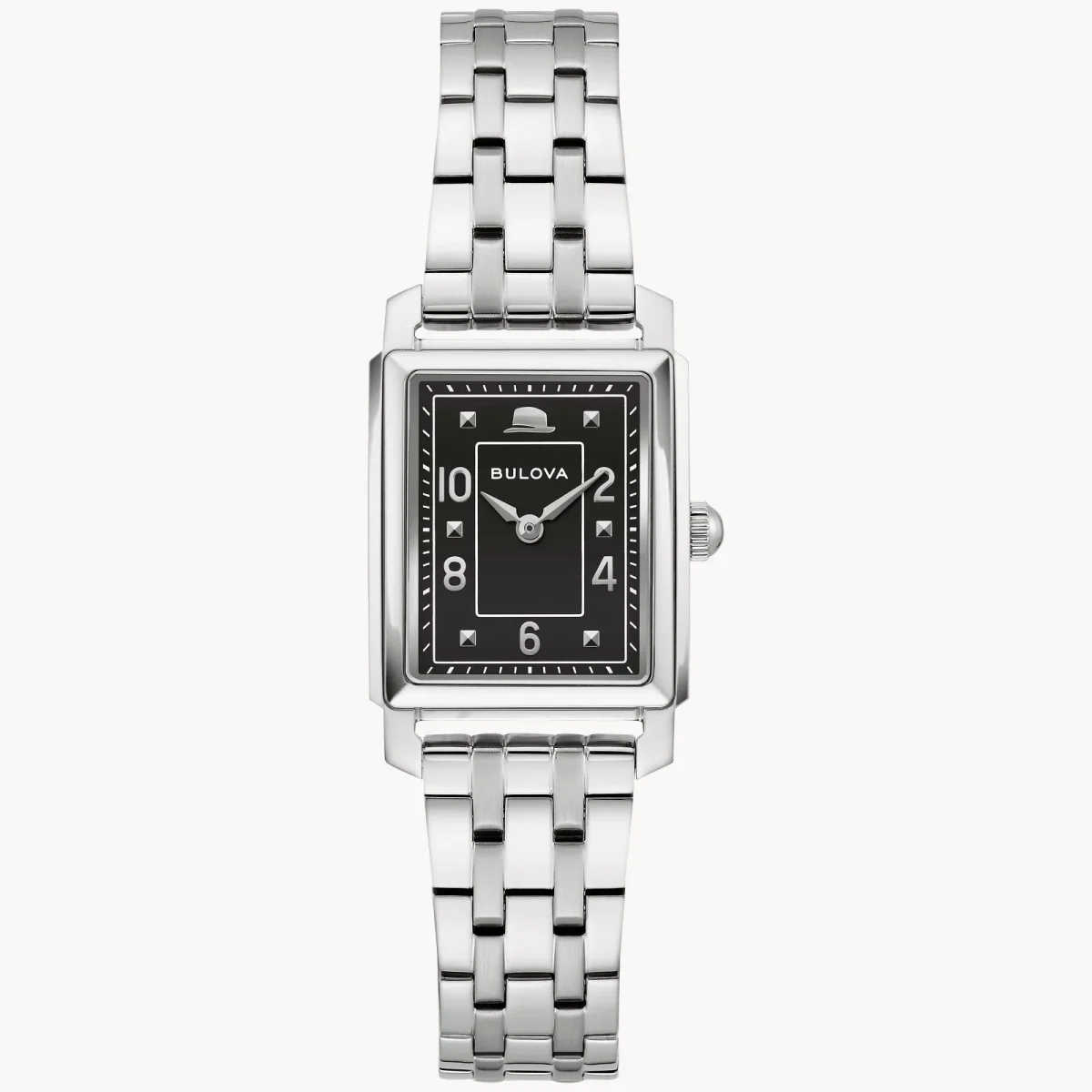 Ladies Bulova Frank Sinatra Limited Edition Black Dial, Stainless Steel Case & Band - 96L341