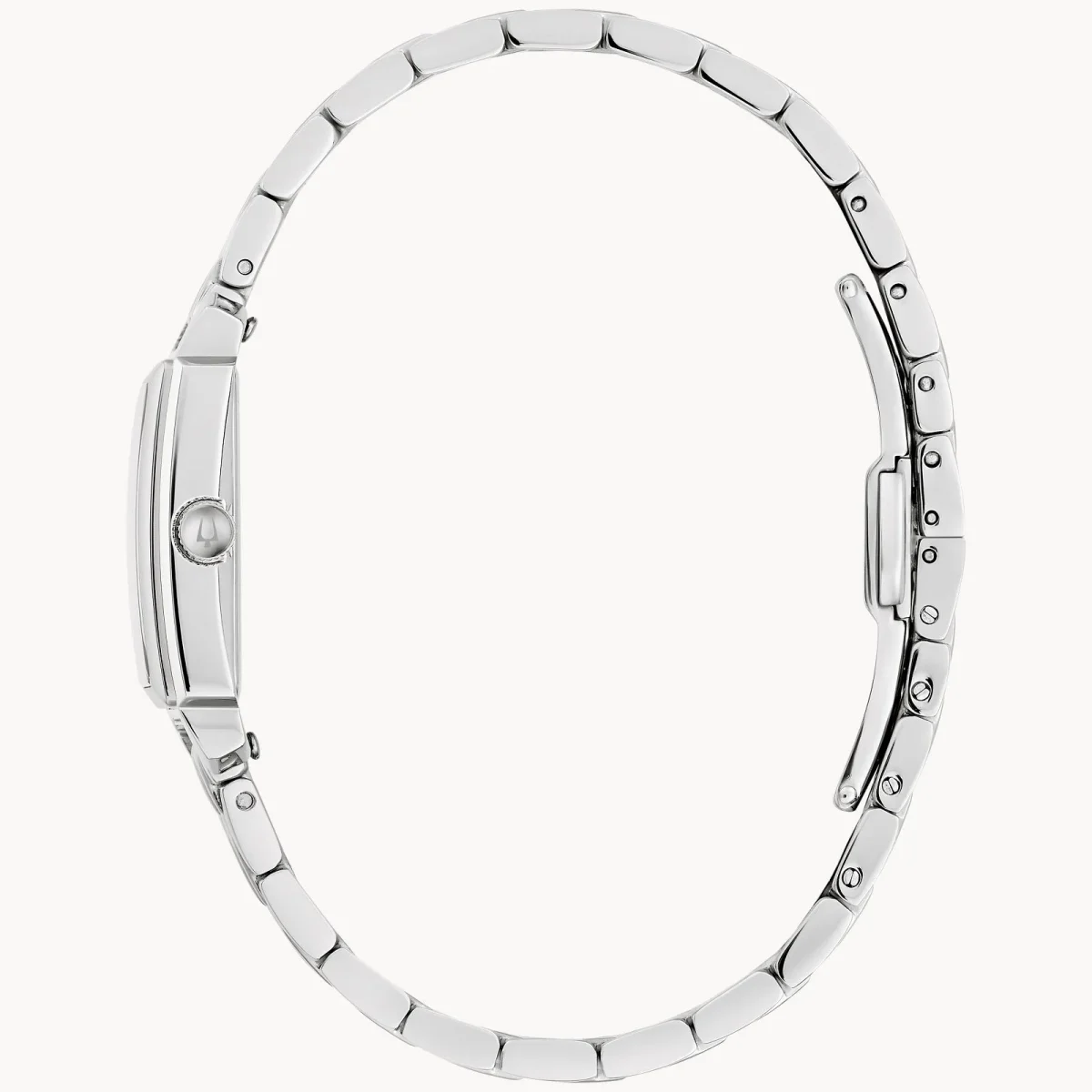 Ladies' Bulova Sutton Diamond Accent Watch with Rectangular Grey Mother-of-Pearl Dial - 96P252