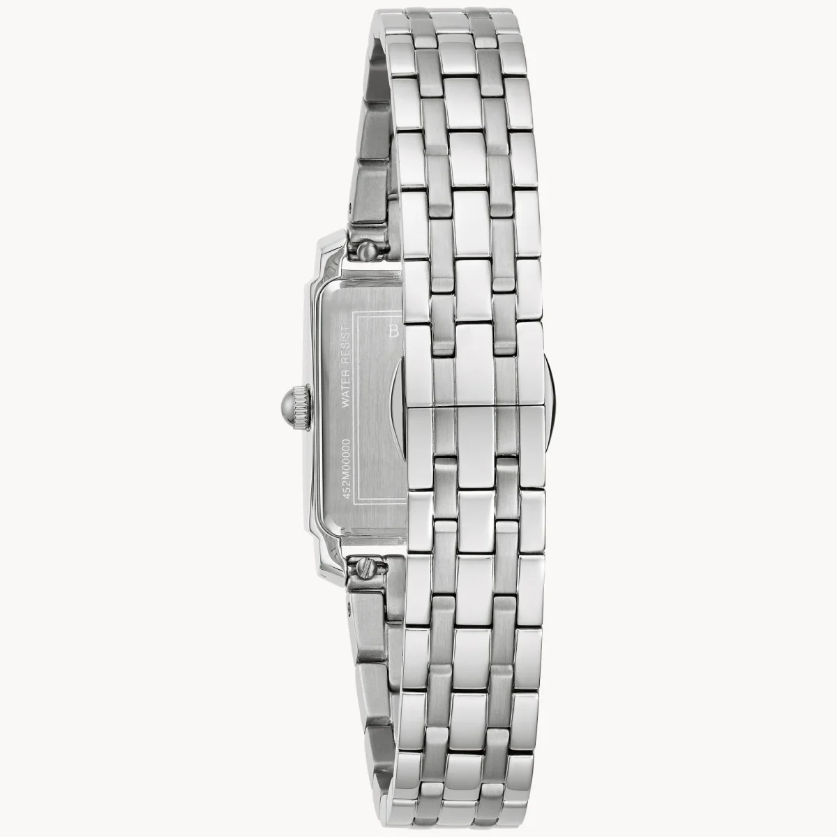 Ladies' Bulova Sutton Diamond Accent Watch with Rectangular Grey Mother-of-Pearl Dial - 96P252