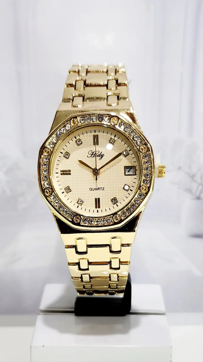 Ladies HIDY Fashion Dress Watch Gold Tone Case & Dial Watch - Design 2401