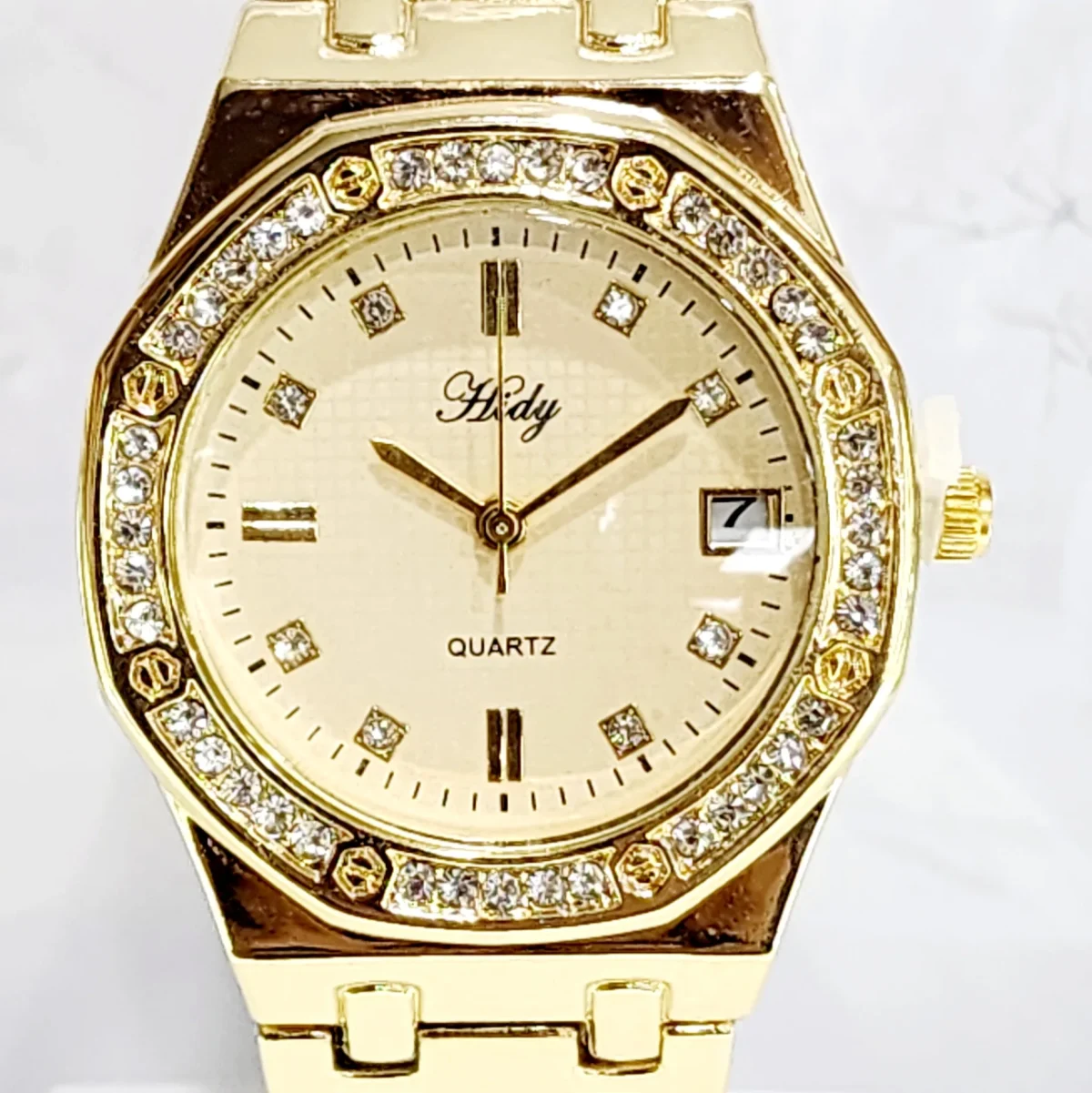 Ladies HIDY Fashion Dress Watch Gold Tone Case & Dial Watch - Design 2401