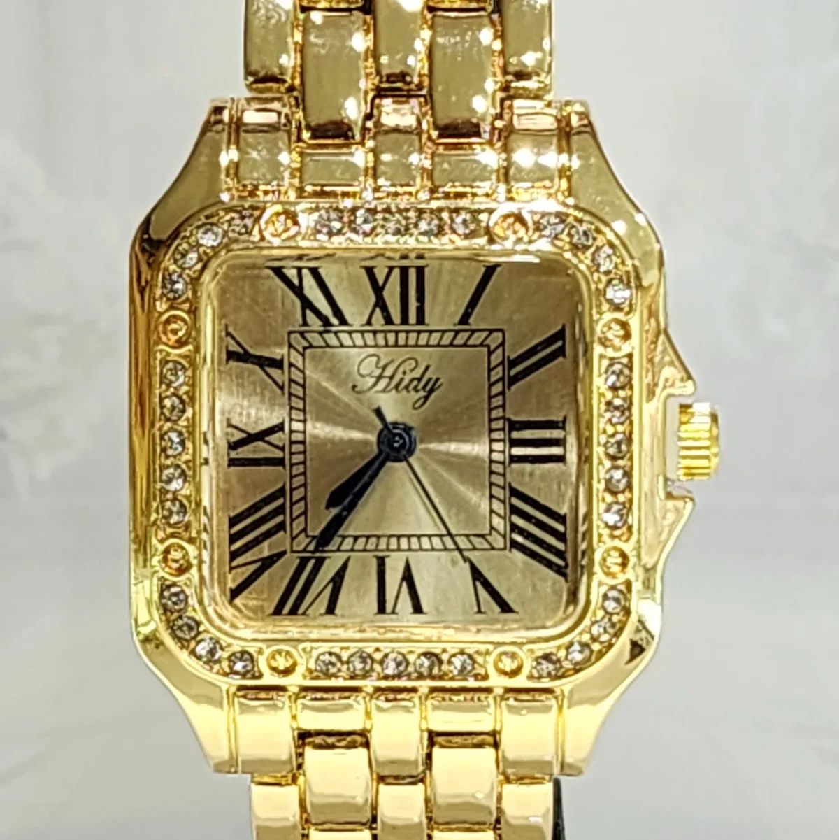 Ladies HIDY Fashion Dress Watch Gold Tone Case Gold Dial Watch - Design 2406