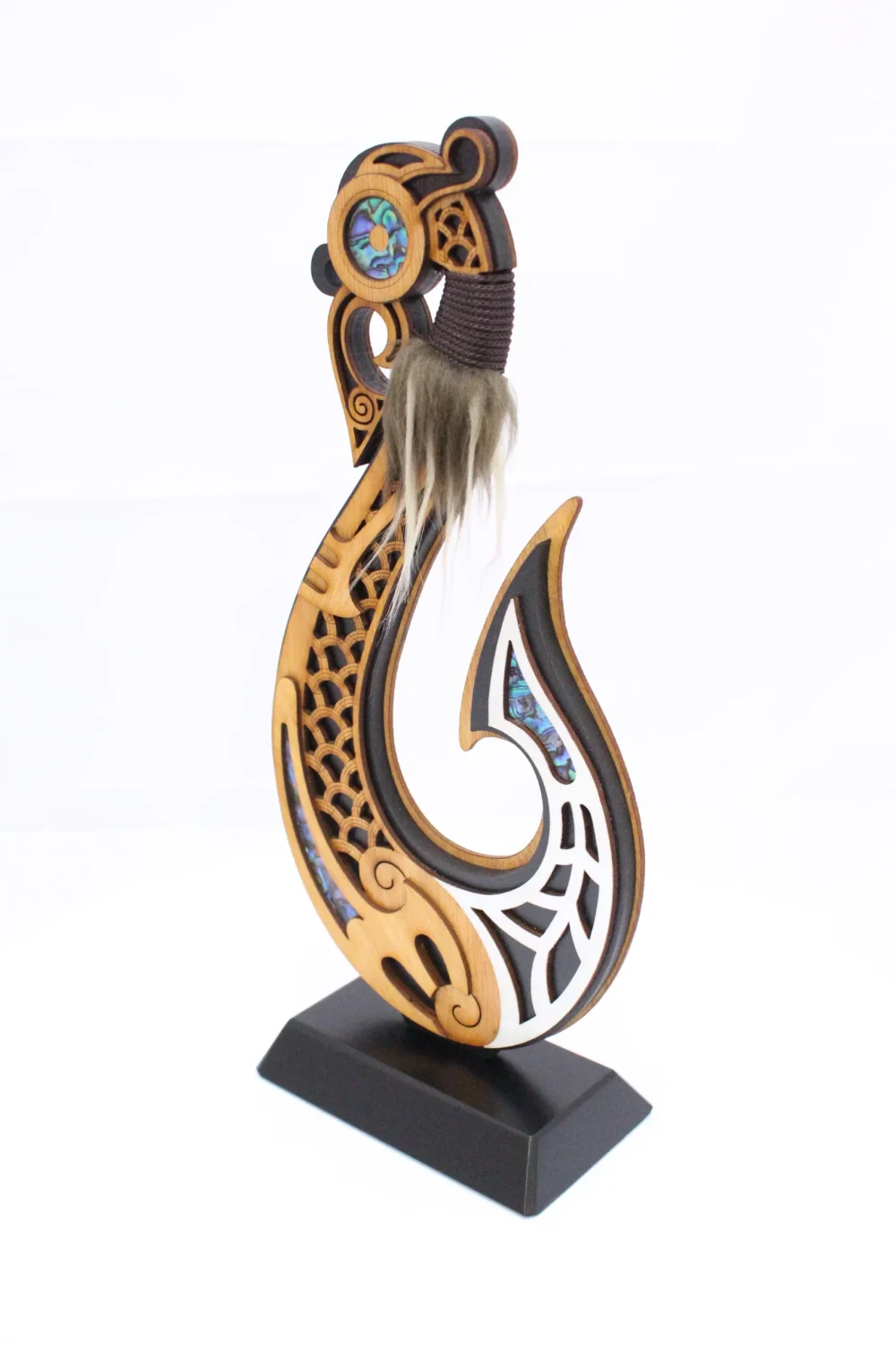 Large Freestanding Fish Hook Carving