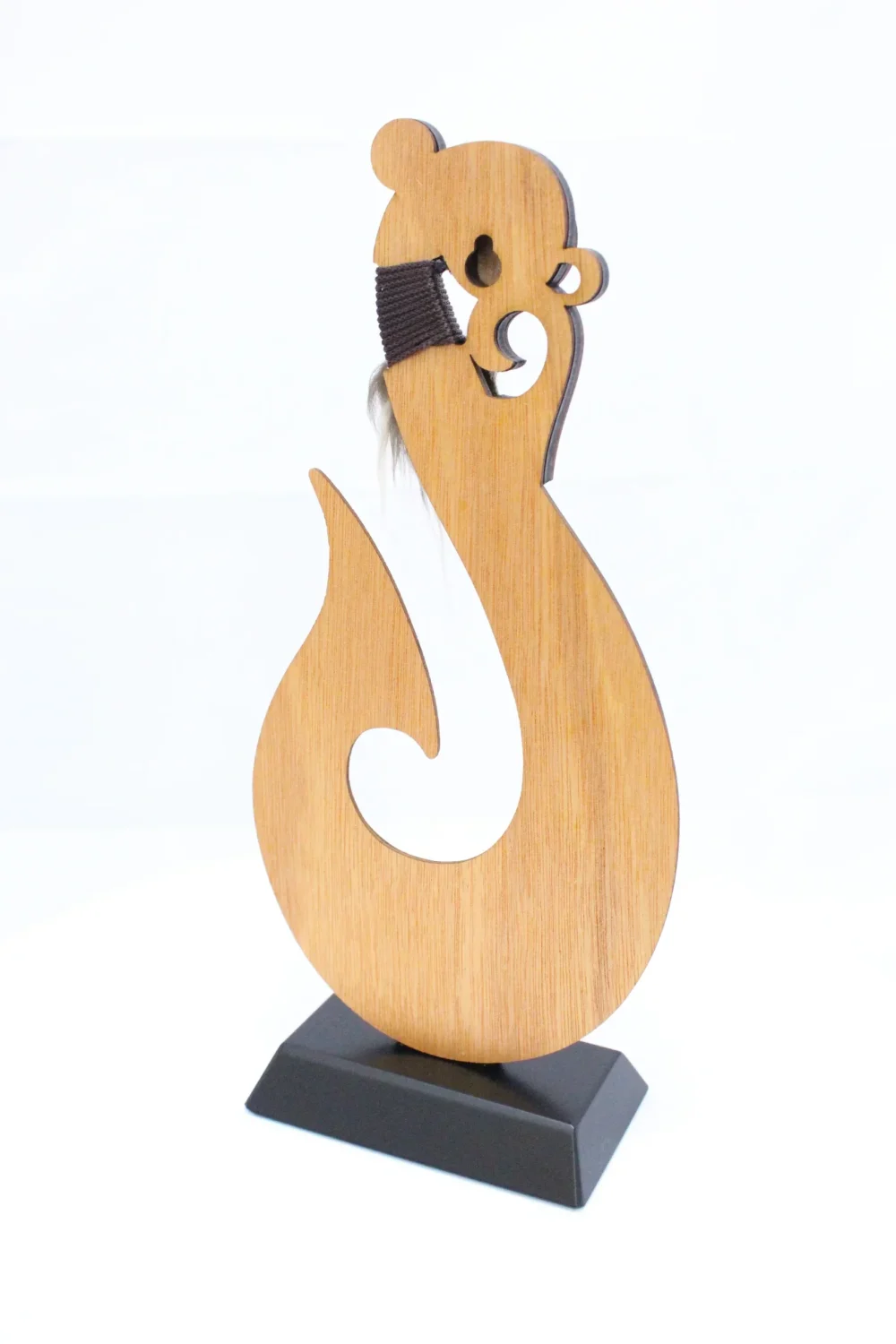 Large Freestanding Fish Hook Carving