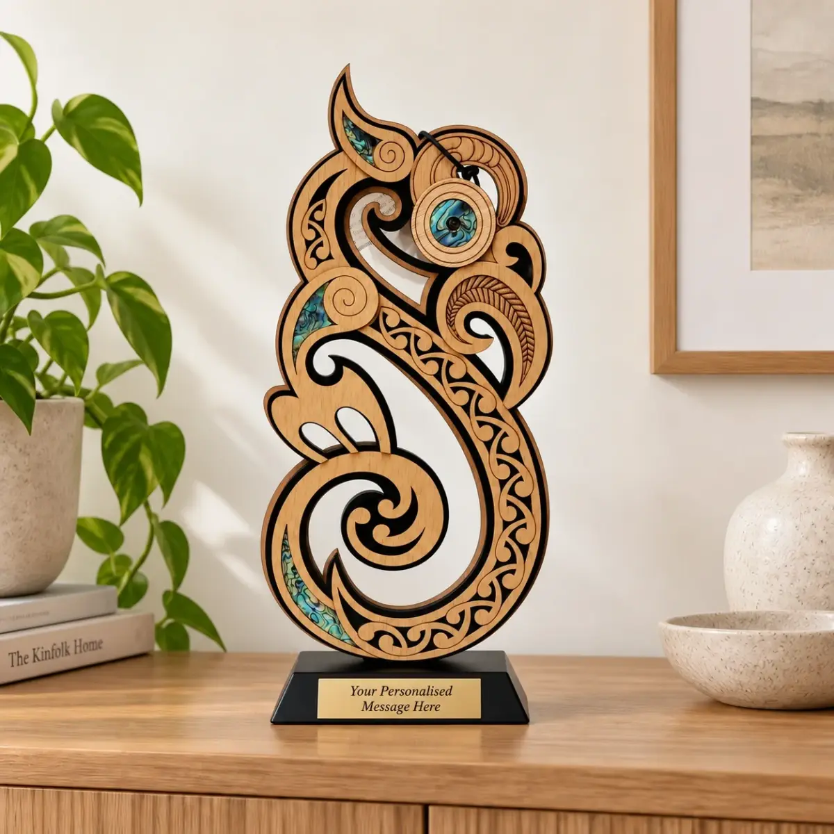 Large Freestanding Manaia Carving