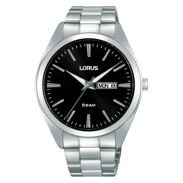 Lorus Gents Dresss Quartz Watch Black Dial, 50m WR - RJ661AX-9